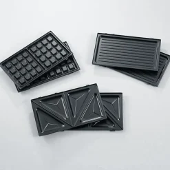 SEVERIN - Gaufrier Croque-Monsieur et Panini - 1000W - noir/chrome - 2968