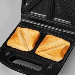 SEVERIN - Gaufrier Croque-Monsieur et Panini - 1000W - noir/chrome - 2968