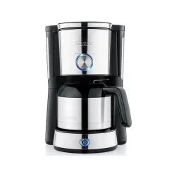 SEVERIN KA4845 Cafetiere filtre TypeSwitch isotherme, Sélecteur d'arôme, 8 tasses, Capacité : 1 L, Puissance: 1 000 W, Inox/Noir