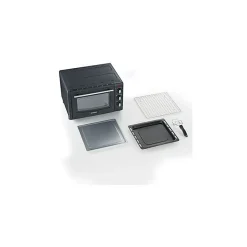 Severin Mini-Four 20 L, Inclus : Grille et Lèche frites, Minuteur 60 min, 1 500 W, Noir, TO 2067 - TO 2067