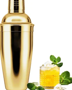 Shaker à Martini en Acier Inoxydable Doré