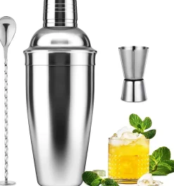 Shaker Boston Doré pour Débutants et Amateurs gris