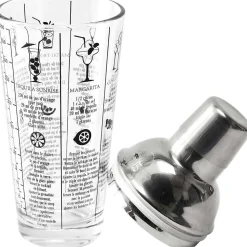 Shaker en verre 45 cl avec recettes Lounge