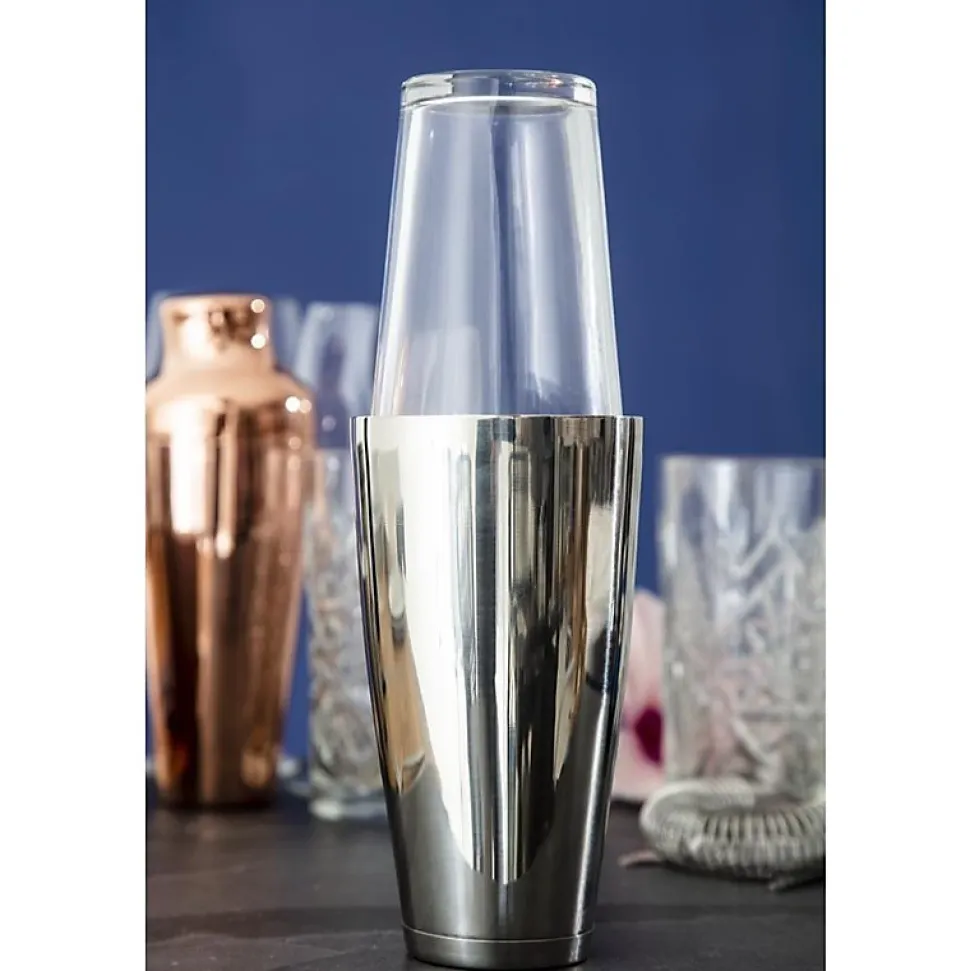 Shaker professionnel type Boston et verre - APS
