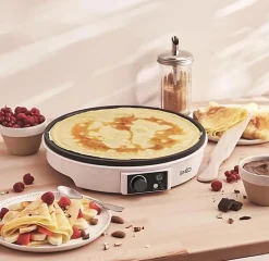 Simeo Crêpière 30cm 1000w blanc - cre245