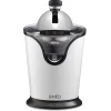 SIMEO Presse agrumes bras articulé 2 cônes filtre - Blanc