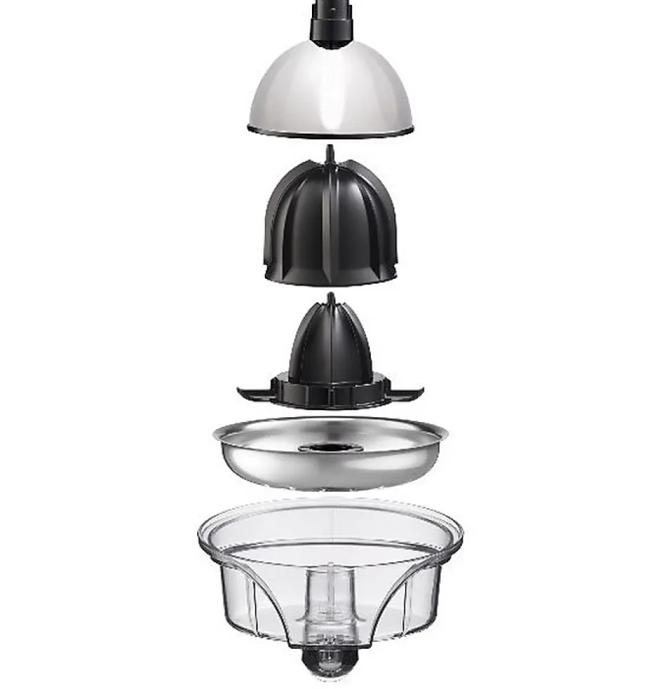 SIMEO Presse agrumes bras articulé 2 cônes filtre - Blanc