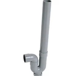 Siphon de machine à laver PVC - Wirquin SP5001 - Sortie horizontale - Gris