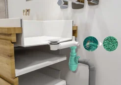 Siphon en filet de pêche recyclé à 92 % Valentin réglable de 48 à 103 mm