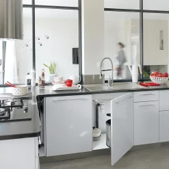 Siphon Neo pour évier 40mm avec raccord pour lave-vaisselle ou machine à laver Wirquin