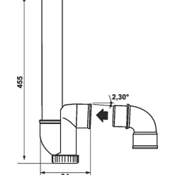 Siphon plastique blanc - Nicoll
