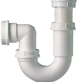 Siphon tube articulé pour évier - Diamètre 40 mm - Réglable et Orientable