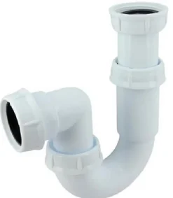 Siphon tube articulé pour évier - Diamètre 40 mm - Réglable et Orientable