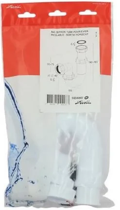 Siphon tube articulé pour évier - Diamètre 40 mm - Réglable et Orientable