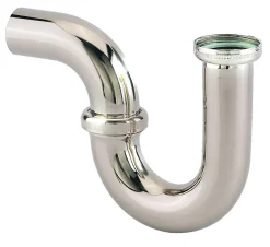 Siphon tube de lavabo en laiton chromé - VALENTIN - 16710000800