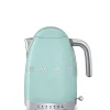 Smeg Bouilloire sans fil 1.7l 2400w turquoise - klf04pgeu