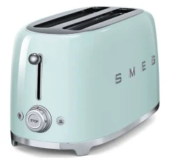 Smeg Grille-pains 2 fentes 1500w vert d'eau - tsf02pgeu