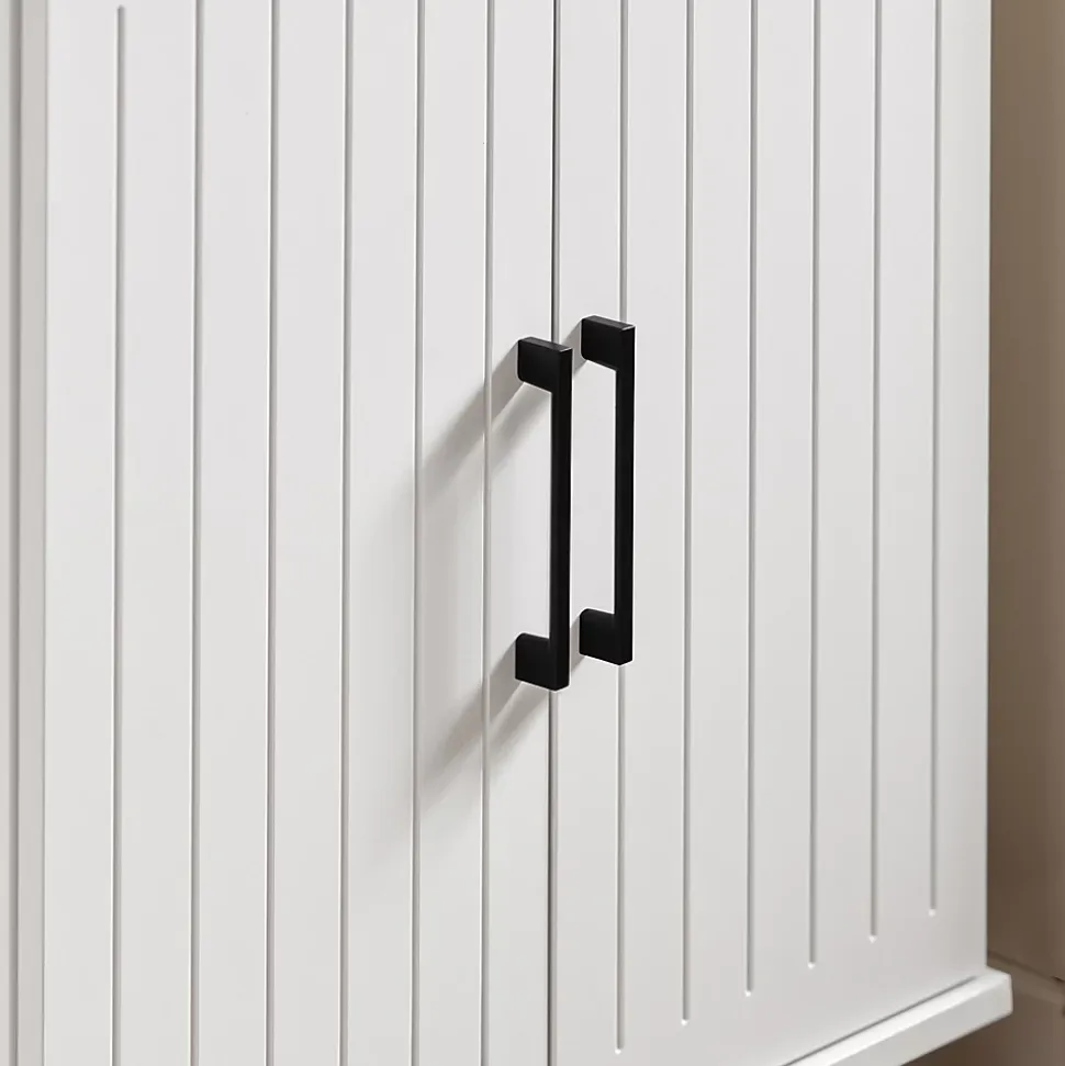 SoBuy Desserte Roulante avec Plateau en Bois, Meuble de Rangement pour Cuisine et Restaurant Blanc