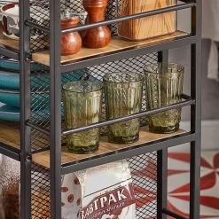 SoBuy FKW99-N Desserte de Cuisine Roulante Multifonctionnelle avec Roulettes, Chariot de Service Pratique