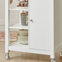 SoBuy FKW46-WN Desserte roulante chariot de cuisine avec rangement, blanc