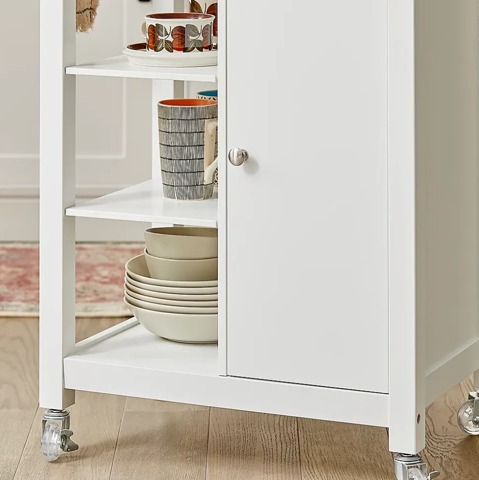 SoBuy FKW46-WN Desserte roulante chariot de cuisine avec rangement, blanc
