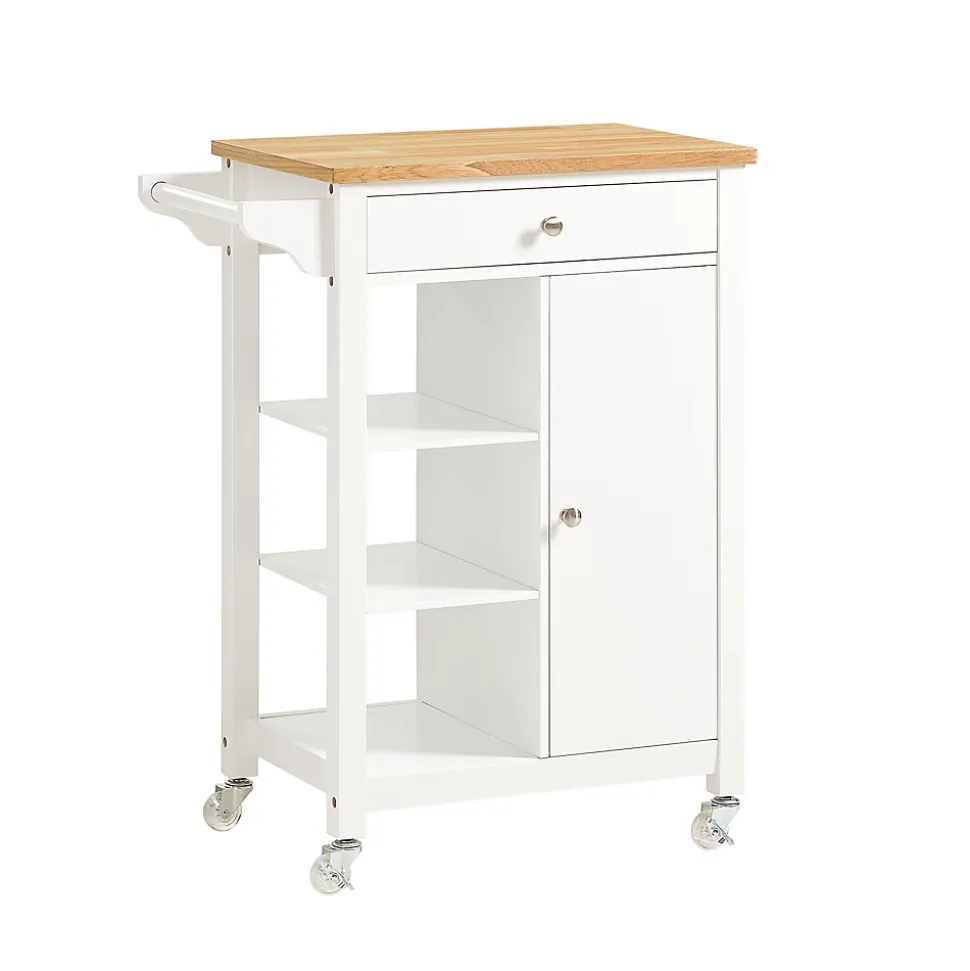 SoBuy FKW46-WN Desserte roulante chariot de cuisine avec rangement, blanc