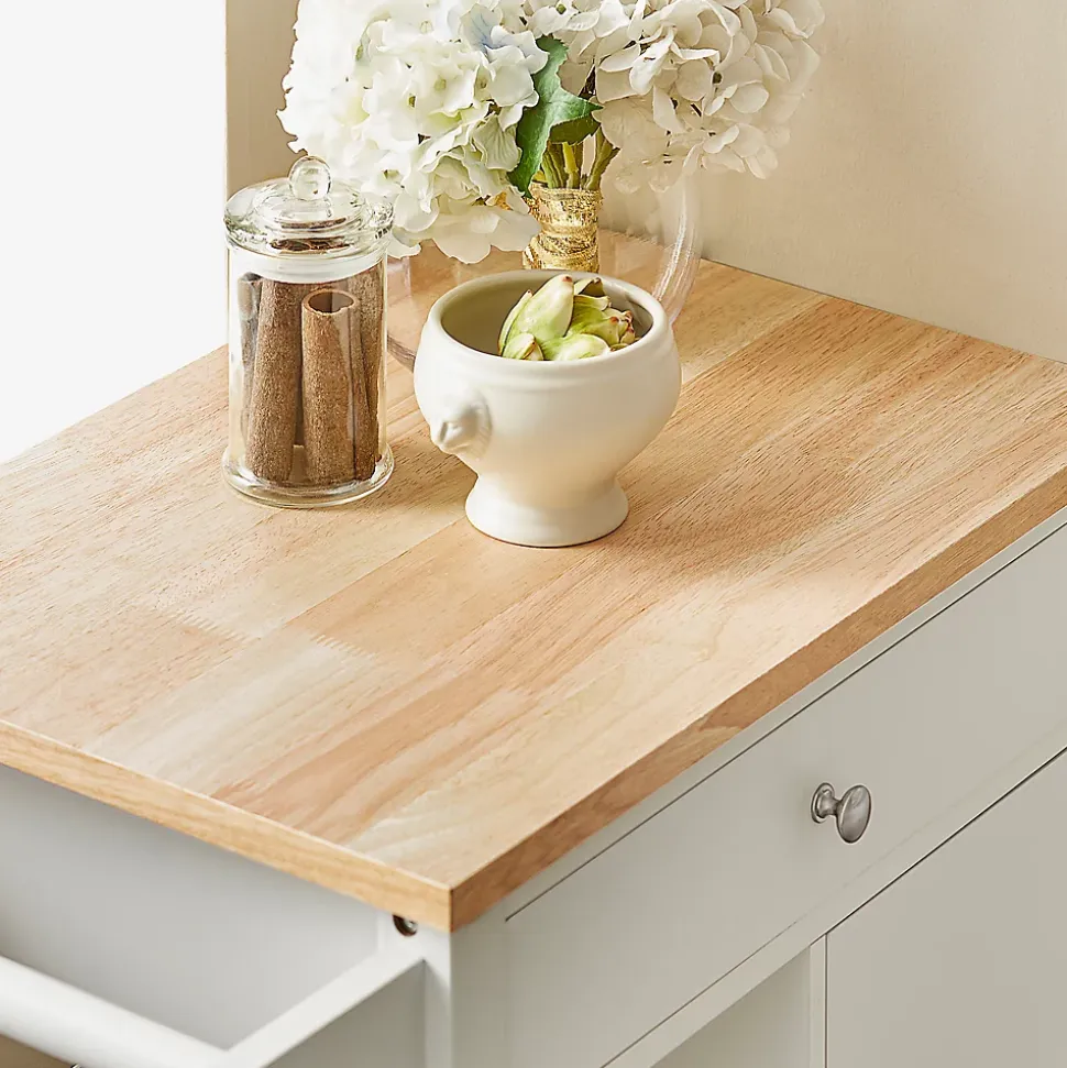 SoBuy FKW46-WN Desserte roulante chariot de cuisine avec rangement, blanc