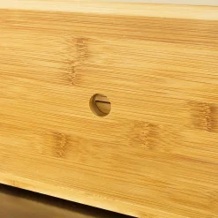 SoBuy Support à Capsules de Café en Bambou, 2 Tiroirs avec Distributeur