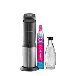 SodaStream Soda Maker Crystal 3 0 Promopack QC black Schwarz incl 3 Glasbottles (1016413490)