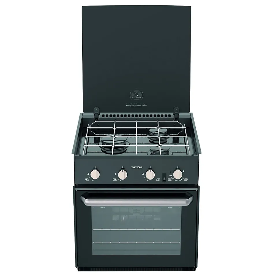 SOH70997-SP Cuisinière à Gaz Triplex Four + Plaque de Cuisson 12 Volts THETFORD