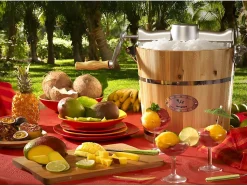 Sorbetière électrique GIVRETO en bois 5.5 L