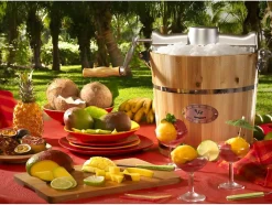 Sorbetière électrique GIVRETO en bois 5.5 L