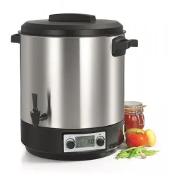 Stérilisateur de bocaux électrique cuve inox avec écran lcd robinet et minuteur 31l 2000w Nature&saveurs NS-ST31INA