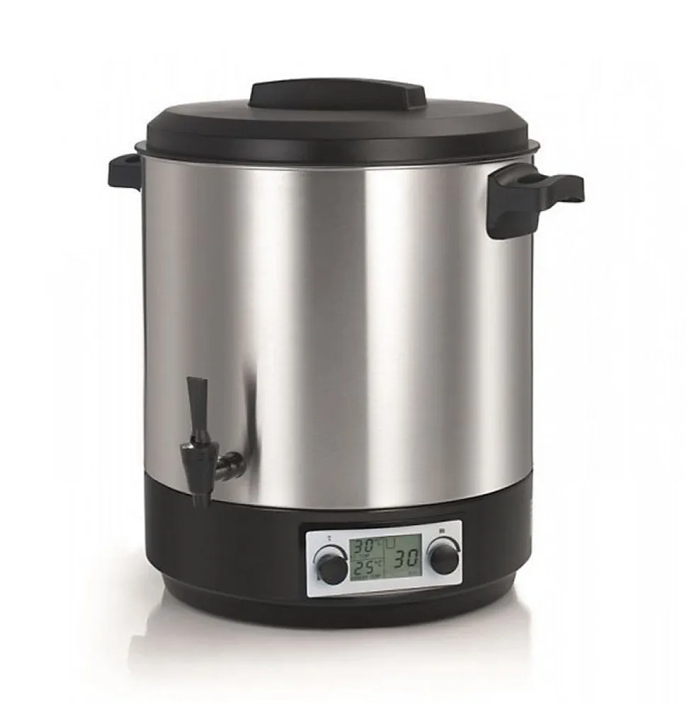 Stérilisateur de bocaux électrique cuve inox avec écran lcd robinet et minuteur 31l 2000w Nature&saveurs NS-ST31INA