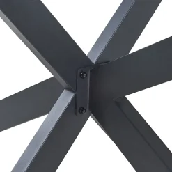 Structure de table Oberau acier 98 x 58 x 43 cm noir en.casa