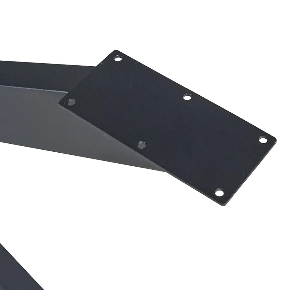 Structure de table Oberau acier 85 x 85 x 71 cm noir en.casa