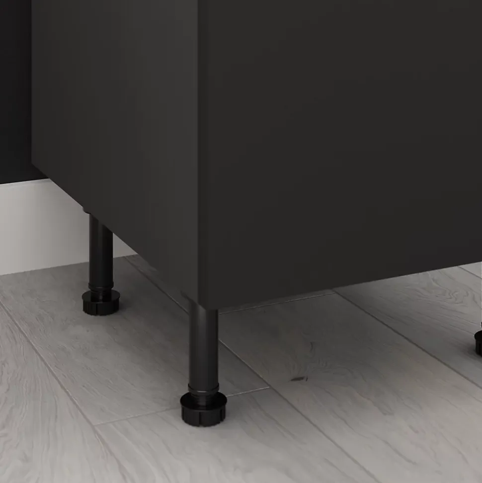 Structure pour colonne électroménager GoodHome anthracite H. 201 cm x l. 60 cm