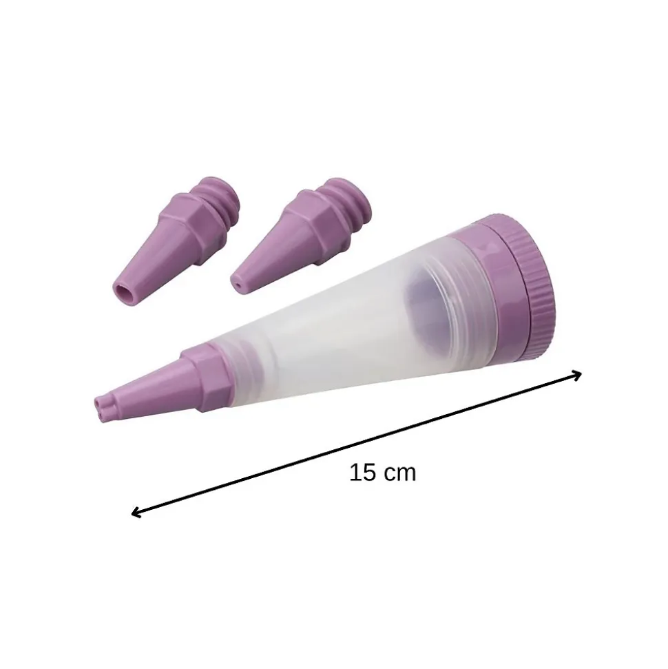 Stylo de pâtisserie et 3 embouts de décoration Zenker Sweet Sensation