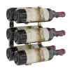 Support à bouteilles Série W1 pour 6 bouteilles, métal doré