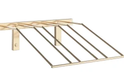 Support à bouteilles Série W Présentoir à 3 bouteilles, métal doré