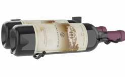 Support à bouteilles Série W pour 2 bouteilles profond, métal fini noir