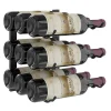 Support à bouteilles Série W1 pour 9 bouteilles, métal noir