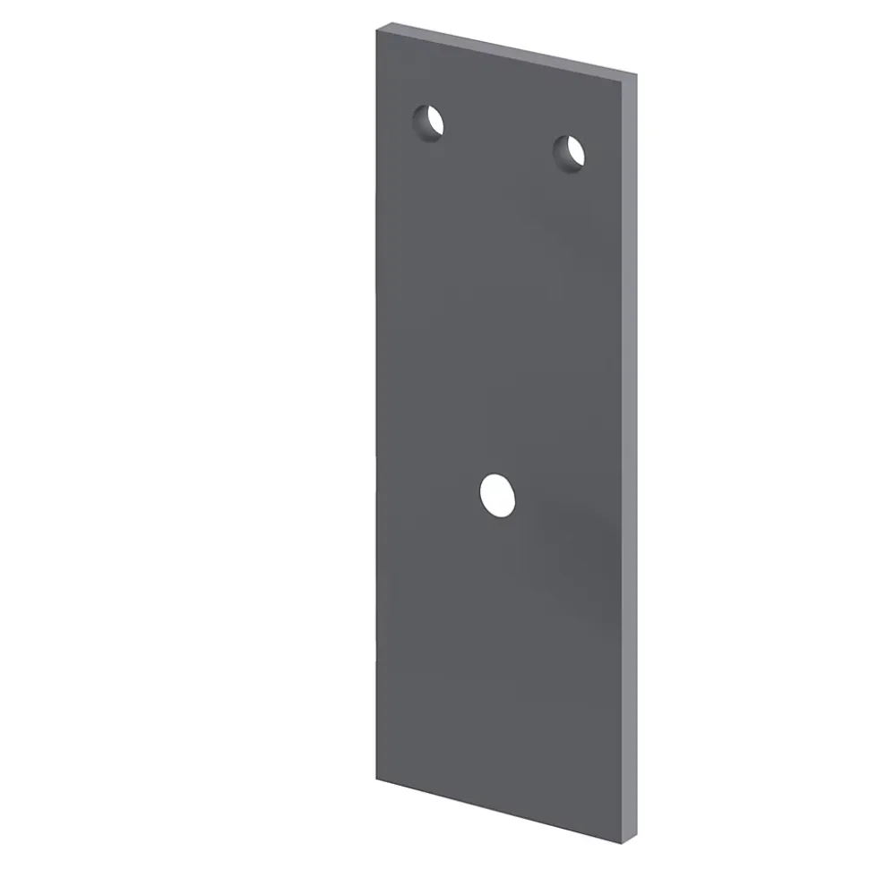 Support de fixation droit pour joue de rail gris Caraway Innovo GoodHome vendu par 2