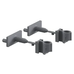 Support de fixation pour rail gris Caraway Innovo GoodHome vendu par 2