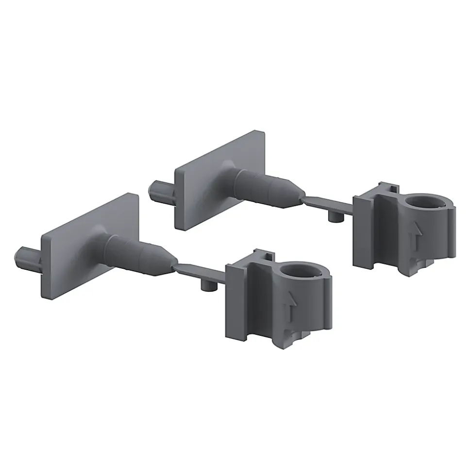 Support de fixation pour rail gris Caraway Innovo GoodHome vendu par 2