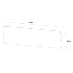 Support magnétique GoodHome Pecel l. 60 x H. 15 cm