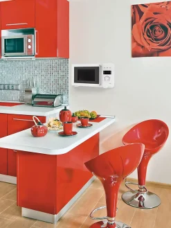 Support mural pour micro ondes blanc 780021