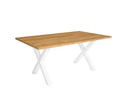 Supports Jeu de 2 Pieds en X en Bois massif laqué blanc 72x72cm