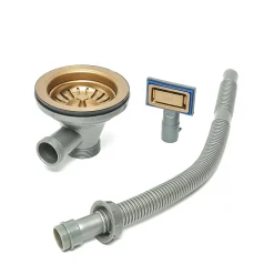 Swiss Aqua Technologies Timeless Évier de cuisine encastrable inox 304, 1 bac, 55x45x21 cm, Cuivre brossé PVD