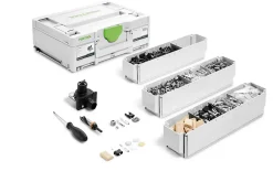 Système d'assemblage DOMINO KV-SYS D8 FESTOOL - kit tenons amovibles pour DF 500